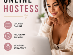 Online Hostess - Program Flexibil & Venituri Atractive